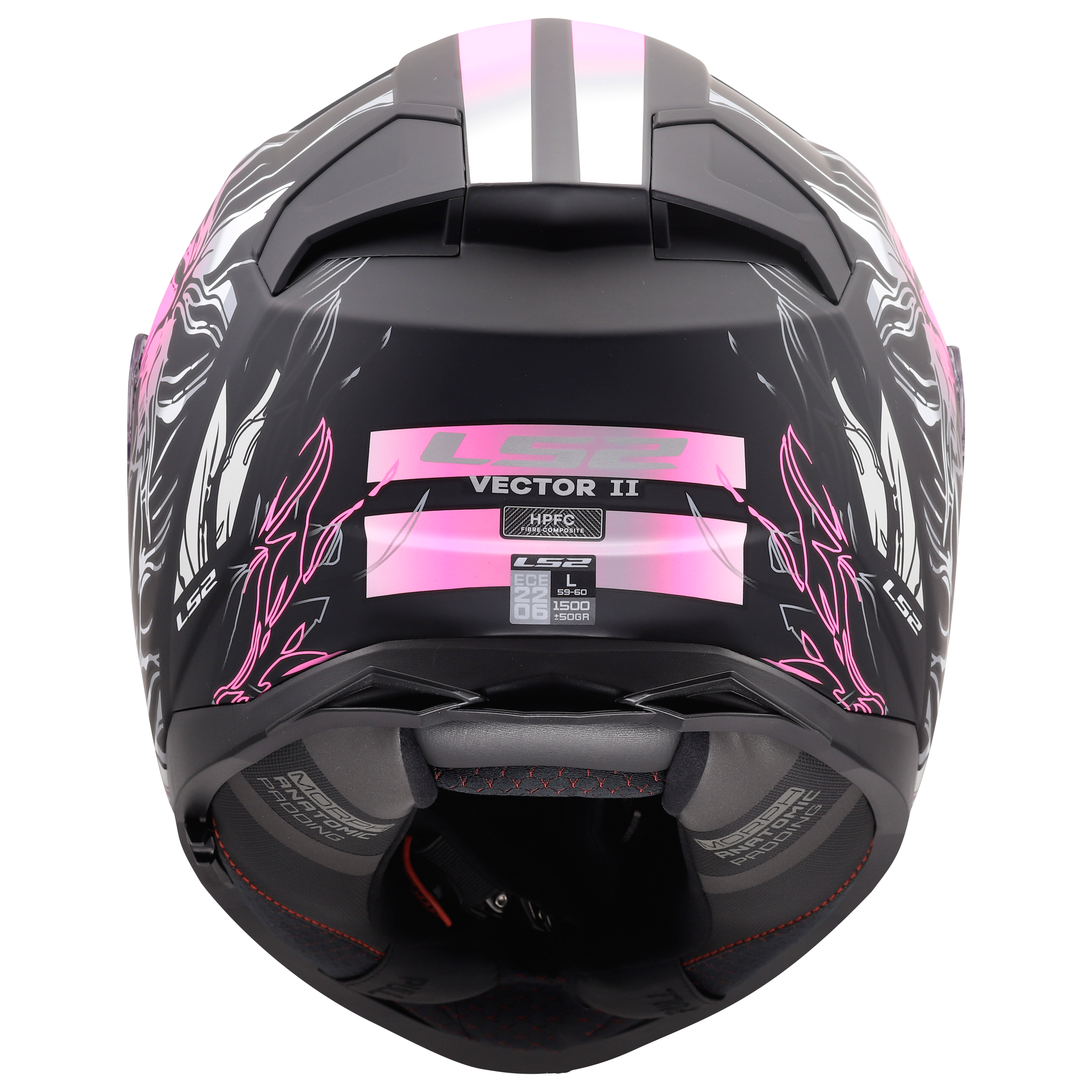 LS2 FF811 VECTOR II DARFLO MATT BLACK PINK  168112711 (4)